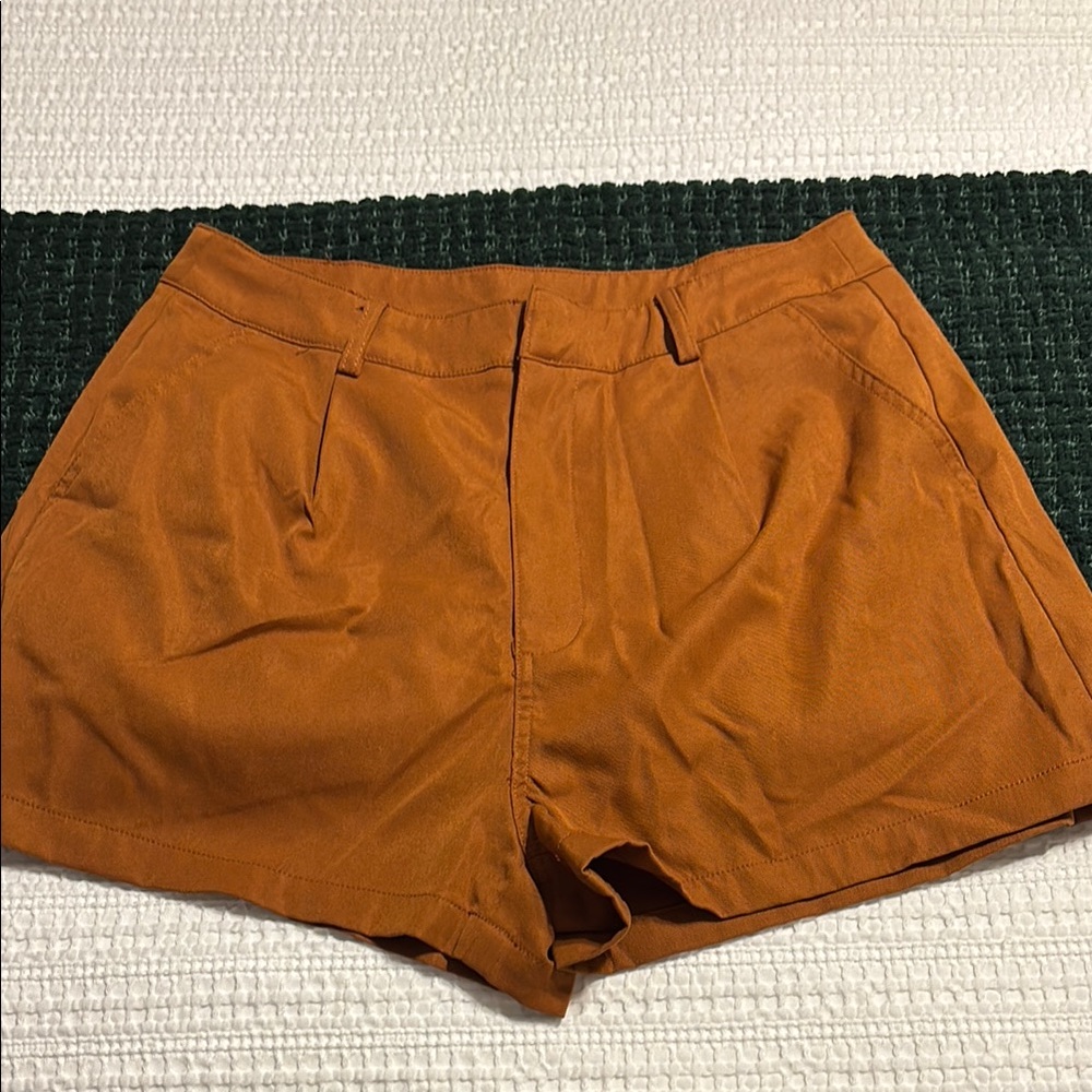 Rust Orange Women's Tailored Shorts